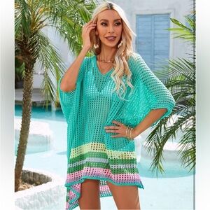 Women's Multicolor Swim Cover-Up